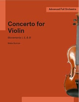 Concerto for Violin Orchestra Scores/Parts sheet music cover